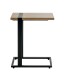 Beistelltisch >37100< in eiche, schwarz - 24x64x49cm (BxHxT)