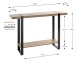 Konsole >37101< in eiche, schwarz - 120x82x30cm (BxHxT)
