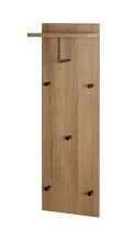Wandgarderobe >37148< in eiche, schwarz, MDF,...