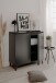 Kommode >Bertrix< in Schiefer dunkel / anthrazit - 88x92x40cm (BxHxT)