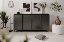 Sideboard >Bertrix< in Schiefer dunkel / anthrazit...