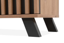 Kompaktgarderobe >Medan< in Dekor Artisan Oak / anthrazit - 80x190x37cm (BxHxT)