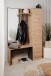 Kompaktgarderobe >Medan< in Dekor Artisan Oak / anthrazit - 122x190x37cm (BxHxT)
