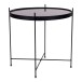 Beistelltisch >Venezia< in Schwarz, Glas - 48x48x48cm (BxHxT)