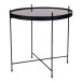 Beistelltisch >Venezia< in Schwarz, Glas - 48x48x48cm (BxHxT)