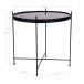 Beistelltisch >Venezia< in Schwarz, Glas - 48x48x48cm (BxHxT)
