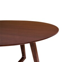 Esstisch >Hellerup< in Natur, Nussbaum - 137x76x137cm (BxHxT)