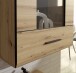 Wohnwand >Seikola < in braun,schwarz - 238,2x168,4x41,1cm (BxHxT)
