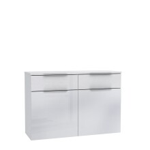 Kommode >Starlet Plus < in weiß,grau - 120,1x82,4x41,3cm (BxHxT)