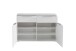 Kommode >Starlet Plus < in weiß,grau - 120,1x82,4x41,3cm (BxHxT)