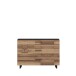 Kommode >Jakobina < in schwarz,braun - 120,1x85,8x41,3cm (BxHxT)