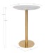 Bartisch >Bolzano< in Weiss, Eiche-Massiv - 70x105x70cm (BxHxT)