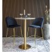 Bartisch >Bolzano< in Weiss, Eiche-Massiv - 70x105x70cm (BxHxT)