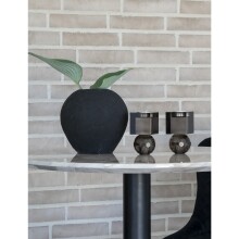 Bartisch >Bolzano< in Weiss, Eiche-Massiv - 70x105x70cm (BxHxT)