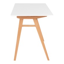 Schreibtisch >Vojens< in Weiss, MDF - 120x75x60cm (BxHxT)