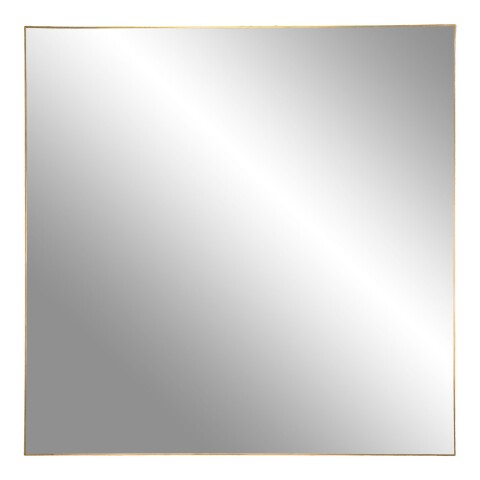 Spiegel >Jersey< in Messing, Stahl, Glas - 60x0,5x60cm (BxHxT)