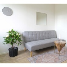 Spiegel >Jersey< in Messing, Stahl, Glas - 60x0,5x60cm (BxHxT)