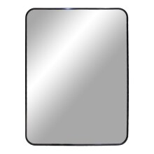 Spiegel >Madrid< in Schwarz, Alu, Glas - 50x70x3cm...
