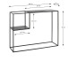 Konsole >47518< in schwarz, Metall - 100x80x30cm (BxHxT)