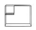 Konsole >47518< in schwarz, Metall - 100x80x30cm (BxHxT)