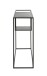 Konsole >47518< in schwarz, Metall - 100x80x30cm (BxHxT)