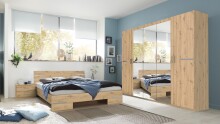 Nachtschrank >Anna< in ARTISAN EICHE NACHBILDUNG - 52x40x38cm (BxHxT)
