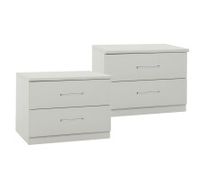 Bett-Set >Anna< in WEISS - 294x81x210cm (BxHxT)