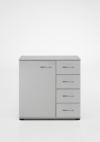 Kombikommode >Anna< in WEISS - 81x83x41cm (BxHxT)