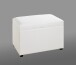 Sitztruhe >52324< in weiß - 58x42x39cm (BxHxT)