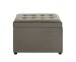 Sitztruhe >52827< in anthrazit, MDF, Textilgewebe - 58x42x39cm (BxHxT)