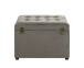 Sitztruhe >52827< in anthrazit, MDF, Textilgewebe - 58x42x39cm (BxHxT)