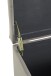 Sitztruhe >52827< in anthrazit, MDF, Textilgewebe - 58x42x39cm (BxHxT)