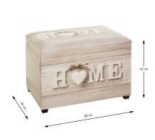 Sitztruhe >52923< in Motiv - 58x42x39cm (BxHxT)