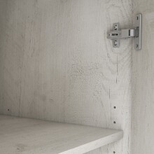 Kommode >Kashmir < in weiß,beige - 123x143,3x48,2cm (BxHxT)