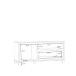 TV-Board >Trondheim< in schwarz,braun - 131,4x58,9x41,5cm (BxHxT)