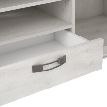 TV-Board >Kashmir< in weiß,beige - 122,7x66,6x48,2cm (BxHxT)