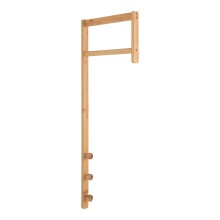 Wandgarderobe >Trento< in Hellbraun, Bambus -...