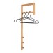 Wandgarderobe >Trento< in Hellbraun, Bambus - 3x82x30cm (BxHxT)