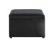 Sitztruhe >54545< in schwarz, MDF, Textilgewebe Cord - 58x42x39cm (BxHxT)