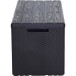Kissenbox >Portofino< in anthrazit, Kunststoff - 123,7x56,2x54,5cm (BxHxT)