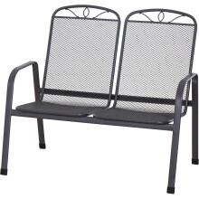 Gartenbank >Elda< in matt-anthrazit - 107,5x94x65...