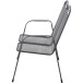 Gartenbank >Elda< in matt-anthrazit - 107,5x94x65 (BxHxT)