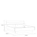 Bett >Jacky< Script-Schlammeiche B/H/T ca. 219,8x90,2x212,3cm