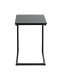 Beistelltisch >52593< in schwarz, MDF, Metall - 33x60x35cm (BxHxT)