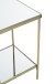 Beistelltisch >52187< in vermessingt, Metall, Spiegel 5 mm - 28x46x28cm (BxHxT)