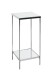 Blumentisch >52288< in chrom, Metall, Spiegel 5 mm - 28x66x28cm (BxHxT)