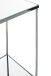 Blumentisch >52288< in chrom, Metall, Spiegel 5 mm - 28x66x28cm (BxHxT)