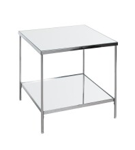Beistelltisch >54257< in chrom, Metall, Spiegel 5...