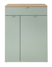 Schuhschrank >Bari< in Schilfgrün matt, MDF, Spannplatte - 78x103x38cm (BxHxT)