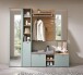 Garderobenpaneel >Bari< in Artisan Eiche Dekor, Spannplatte - 78x117x30cm (BxHxT)